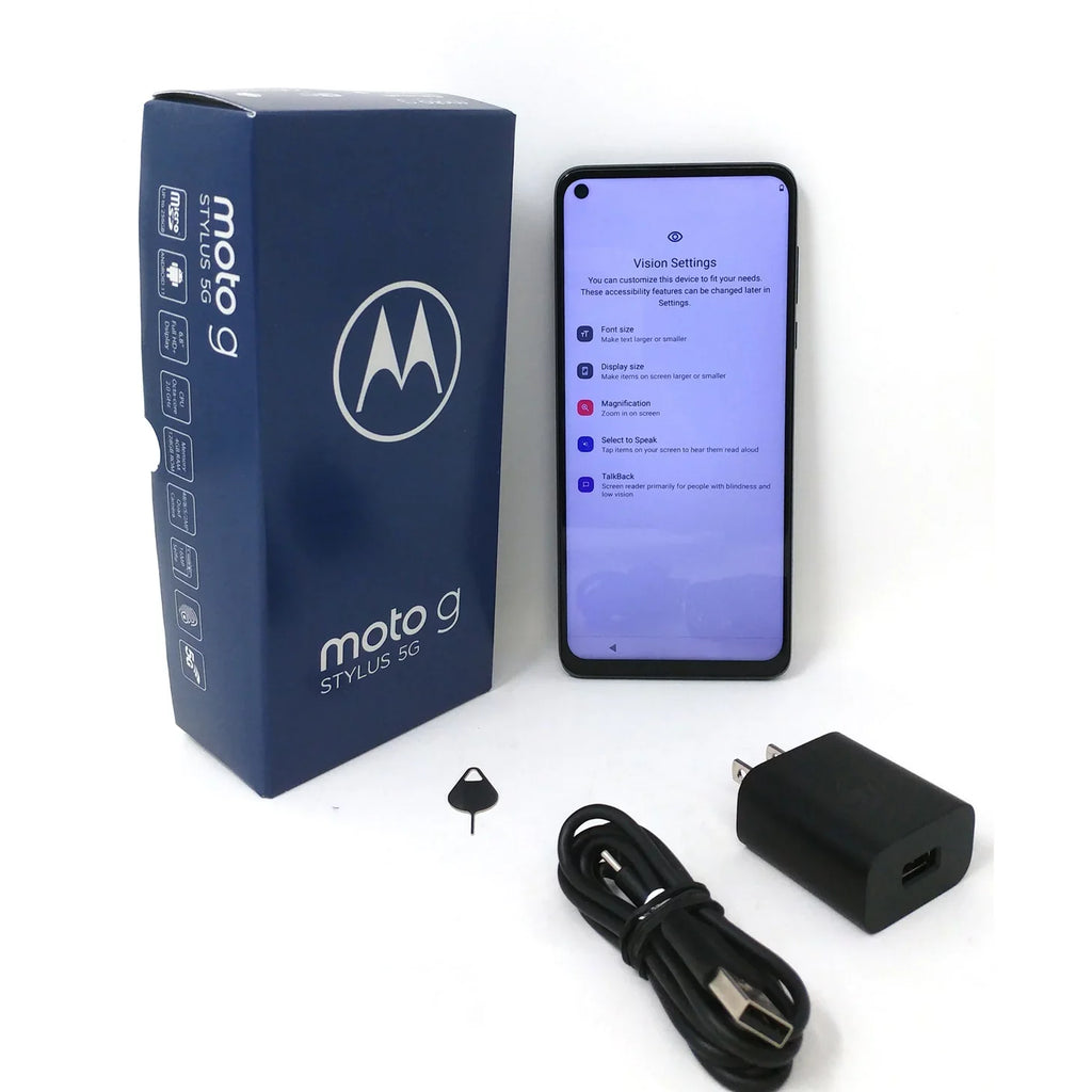 Cosmic XT2131-3 2021 Box 6.8" Phone Motorola 5G Emerald RAM 4GB Open Moto Stylus 128GB - G Unlocked