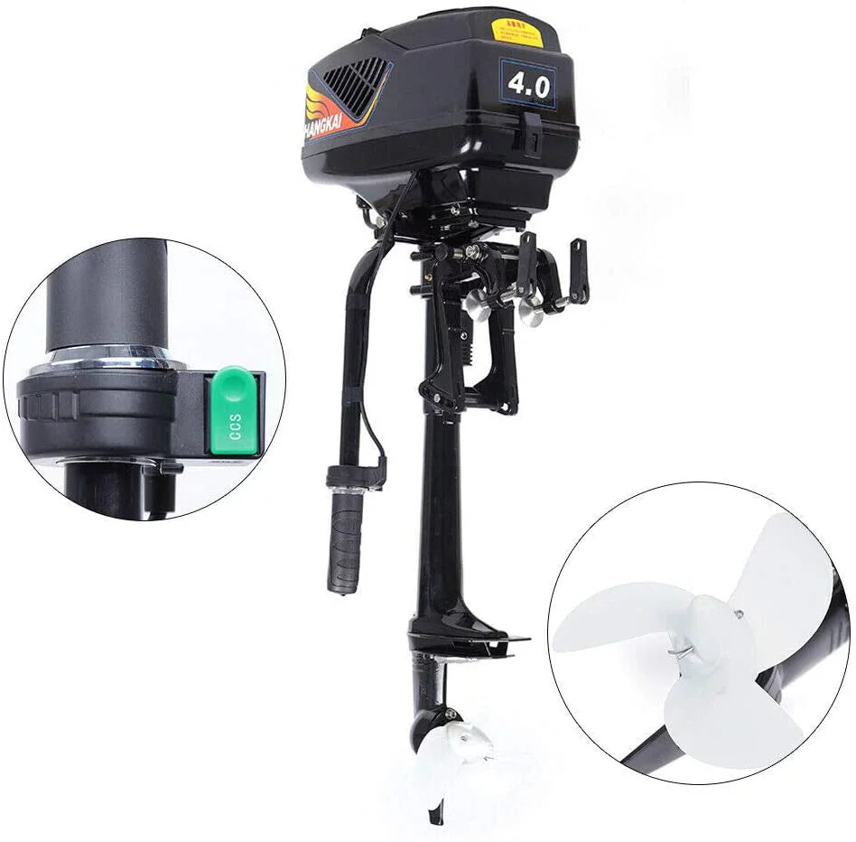 Motor Propeller Trolling Start Motor Motor, Trolley Electric Boat Electric Engine 4HP Brushless Outboard Driver Duty Outboard Heavy Marine 1000W Miumaeov Propeller