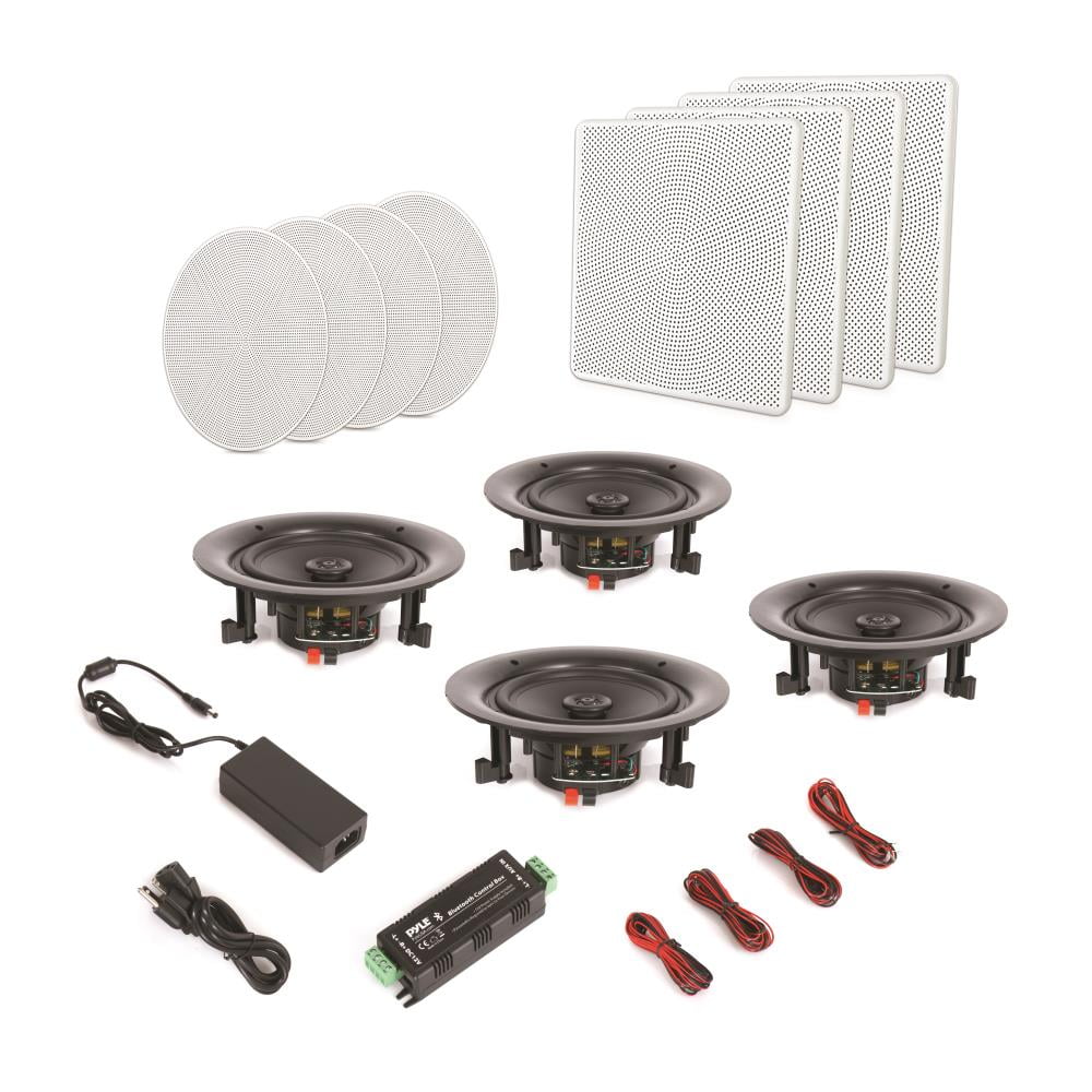 Audio 6.5 Flush Ceiling Mount In Pyle Pk) Way Speakers 2 (8 Bluetooth Wall 200W