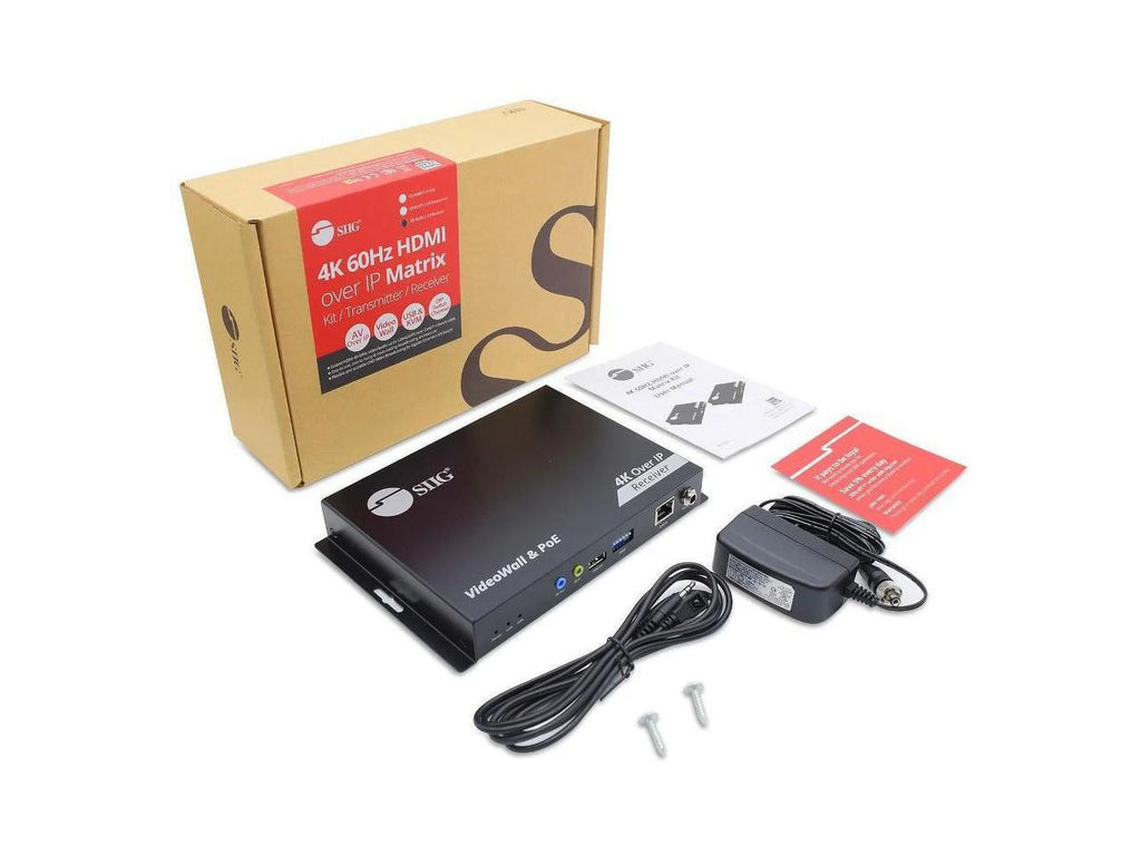 60Hz SIIG 18Gbps Decoder IP HDMI 394ft 4K Matrix RX CEH27G11S1 over