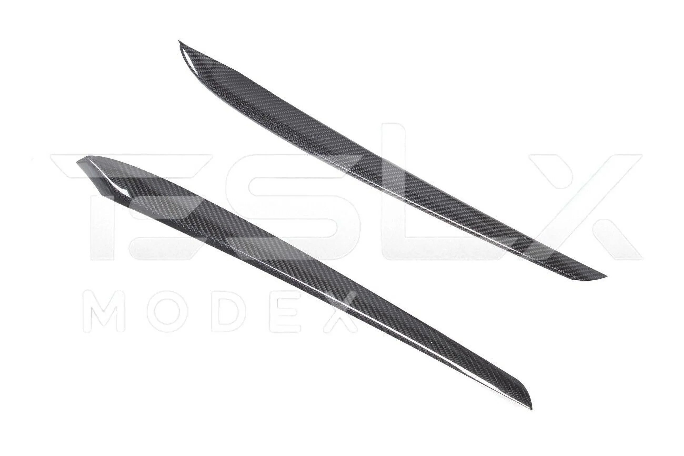 Model 2020-2023 Cover Interior Pair Y CARBON Style Replacement Front Model 3 Trim Factory Panel FIBER & 2020-Up Door For TESLA