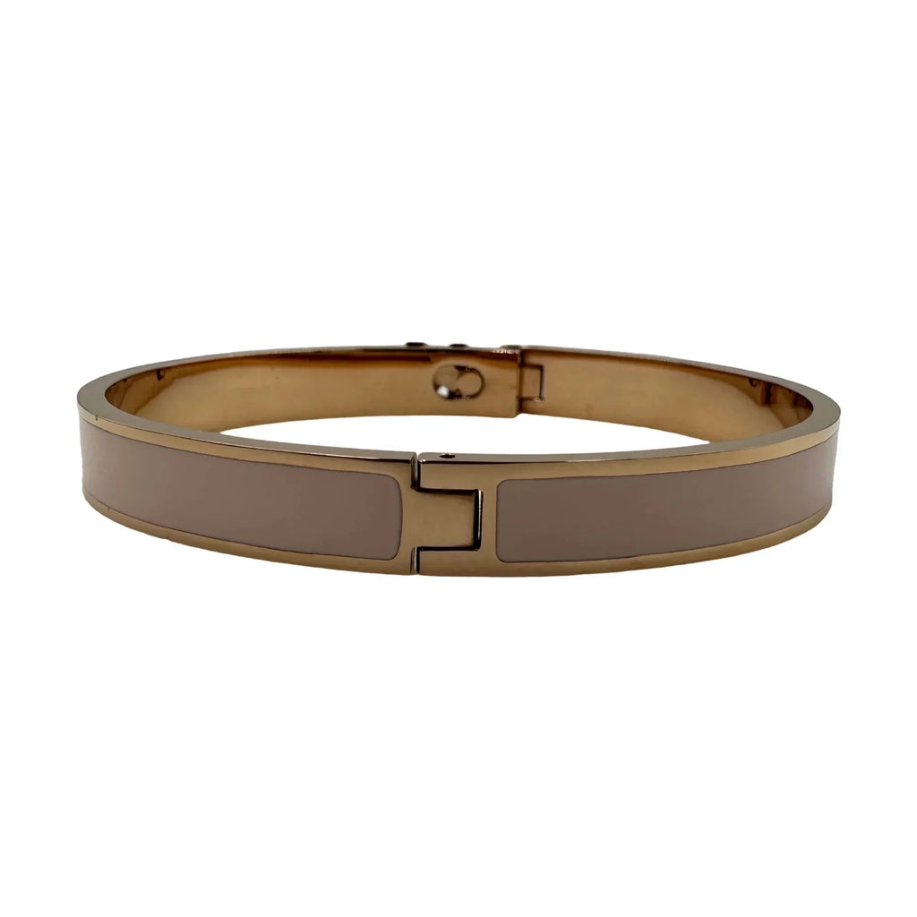 Haute Rose-Gold Kors MKJ7707791 Bracelet Crystal Bangle Pink - Michael Enamel