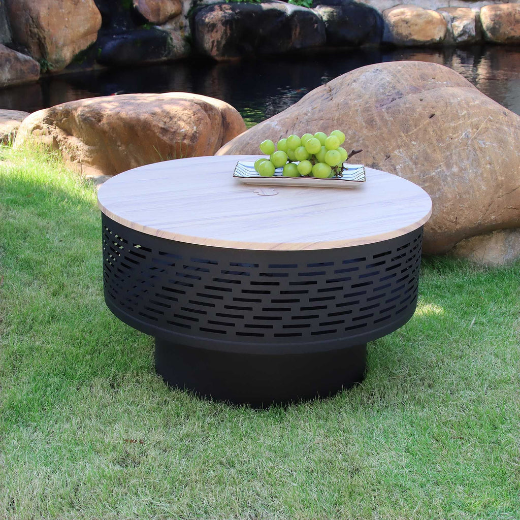 and with and fire table portable dining featuring pit grill table, functions outdoor lid, campfire 26 inch barbecue,