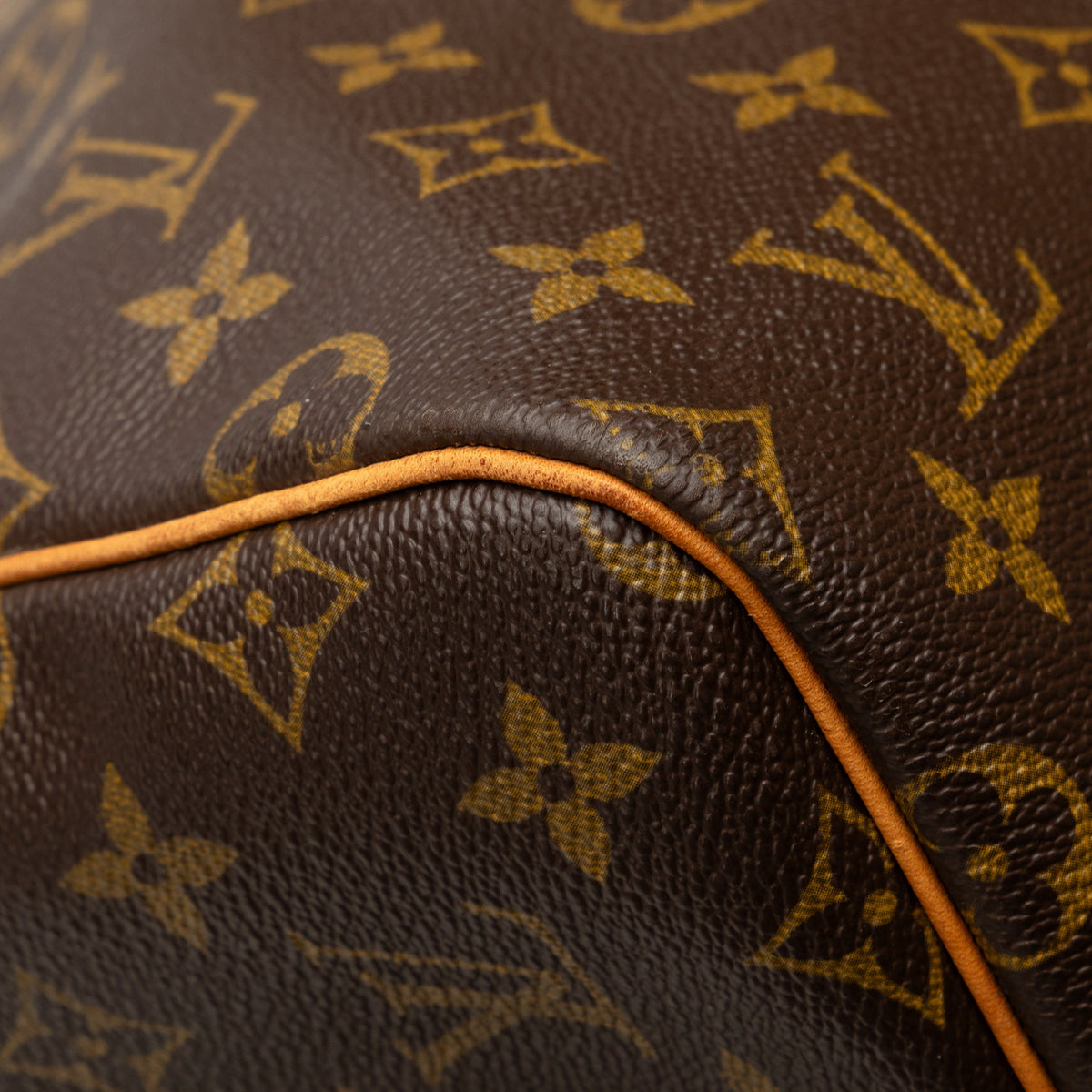 (Good) 55 WeekenderBag Brown Bag Travel Pre-Owned Monogram Keepall Louis Authenticated Canvas Vuitton Unisex