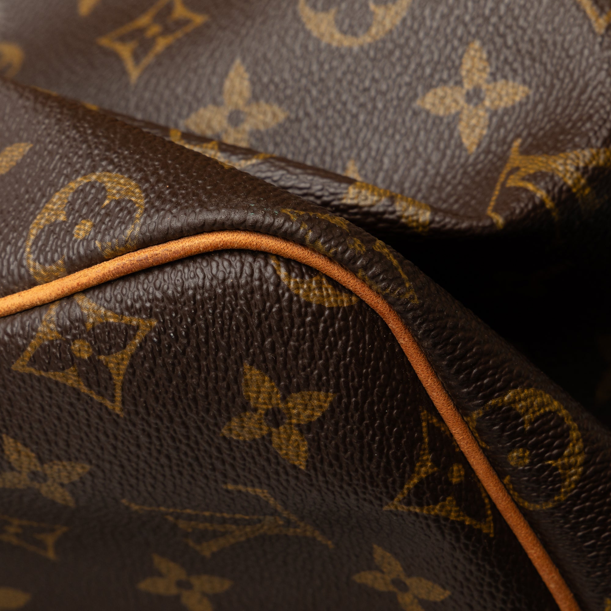 (Good) 55 WeekenderBag Brown Bag Travel Pre-Owned Monogram Keepall Louis Authenticated Canvas Vuitton Unisex