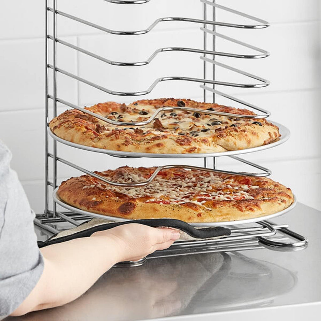 Aluminum Pan Tray Pizza Round Kitchen Pan Baking Tray Pizzeria Restaurants of Bakeware for 6 Baking Round Style Pizza TrueCraftware- - & 13” Home Coupe Set Pizza Tray Tray