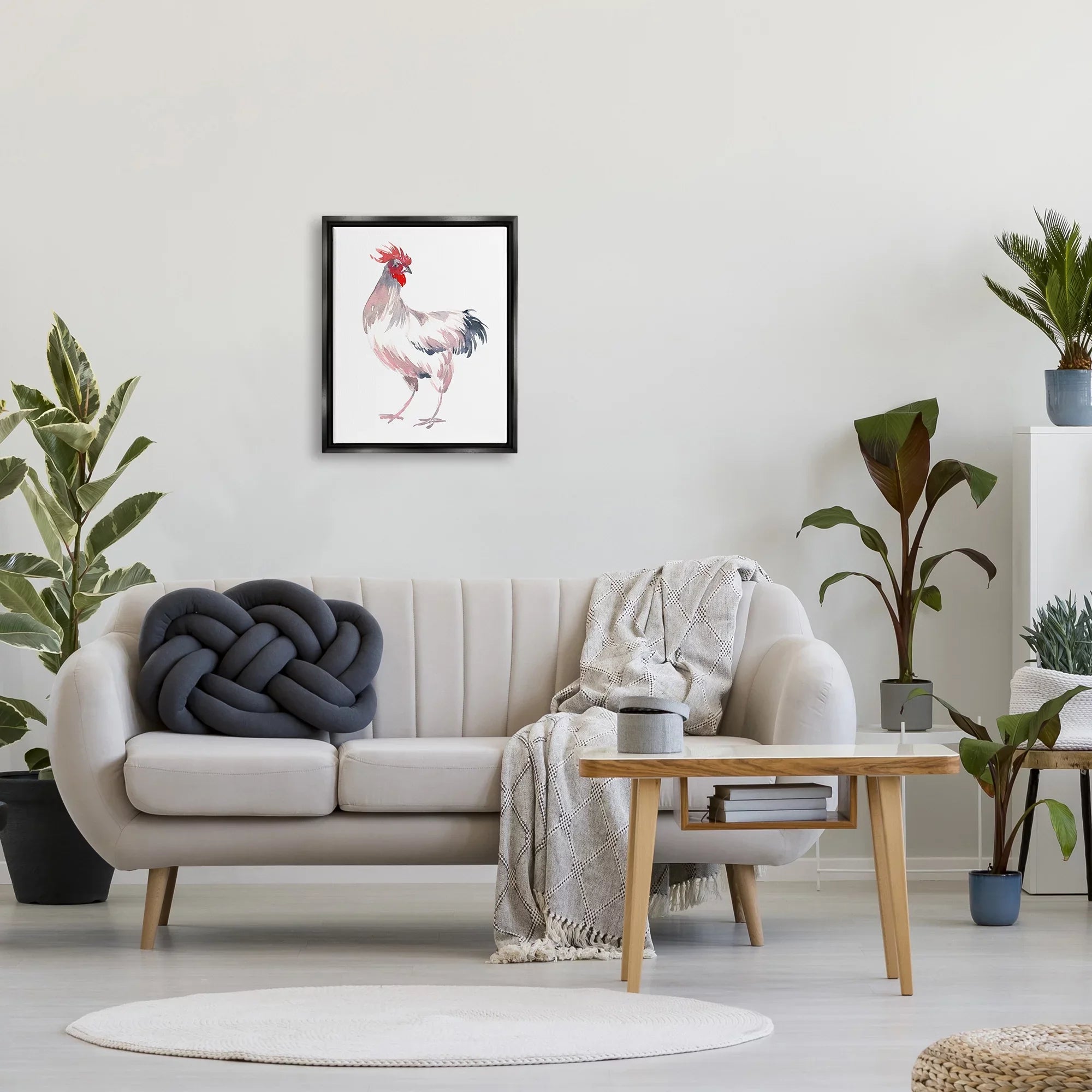 Animals Portrait Art Floater White Industries Print Painting 17 Black Wall Stupell Insects Art, x & 21 Rooster Framed