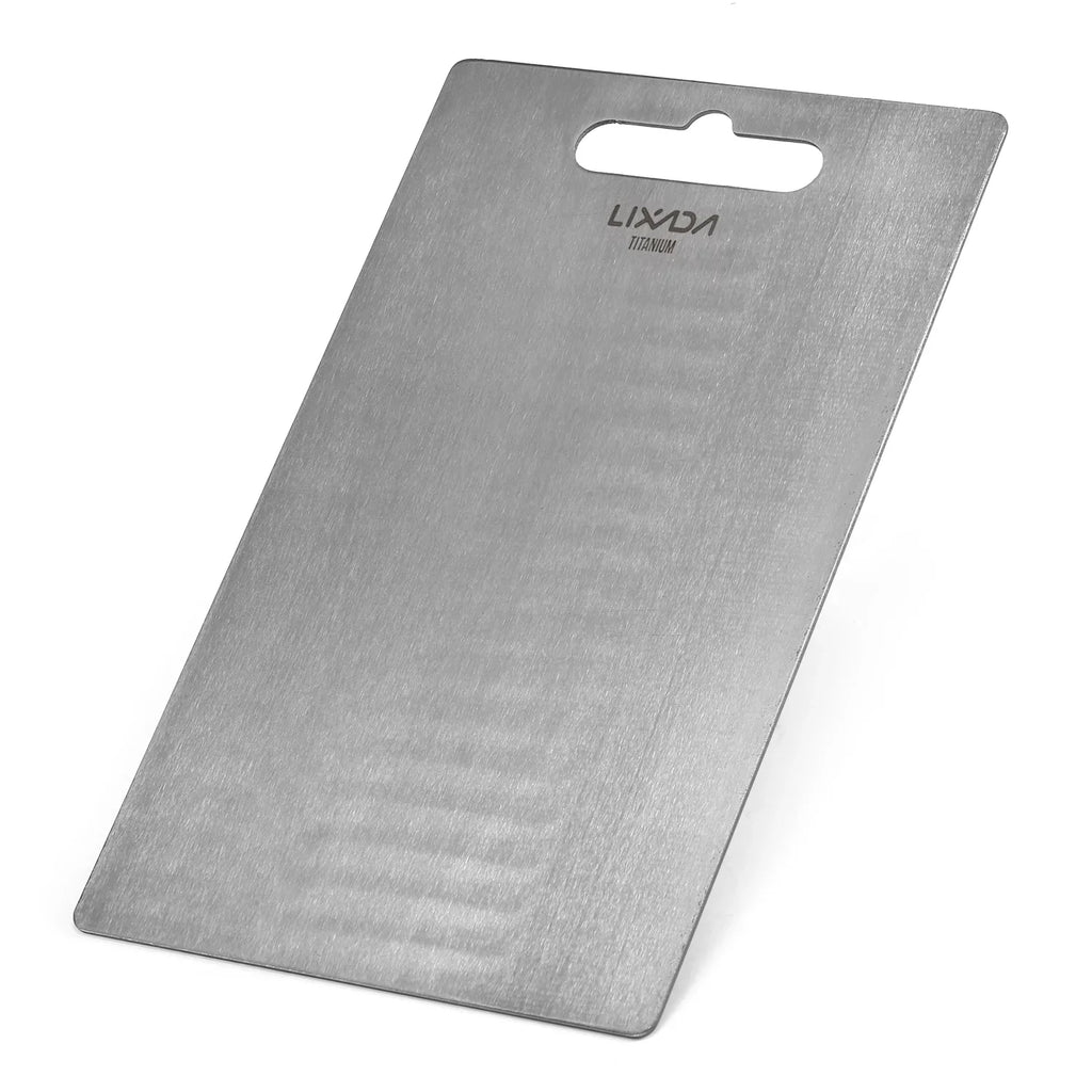 Kitchen Thick Cooking Backpacking Board Home Hiking Cutting Outdoor Lixada 1.8MM Camping for Titanium