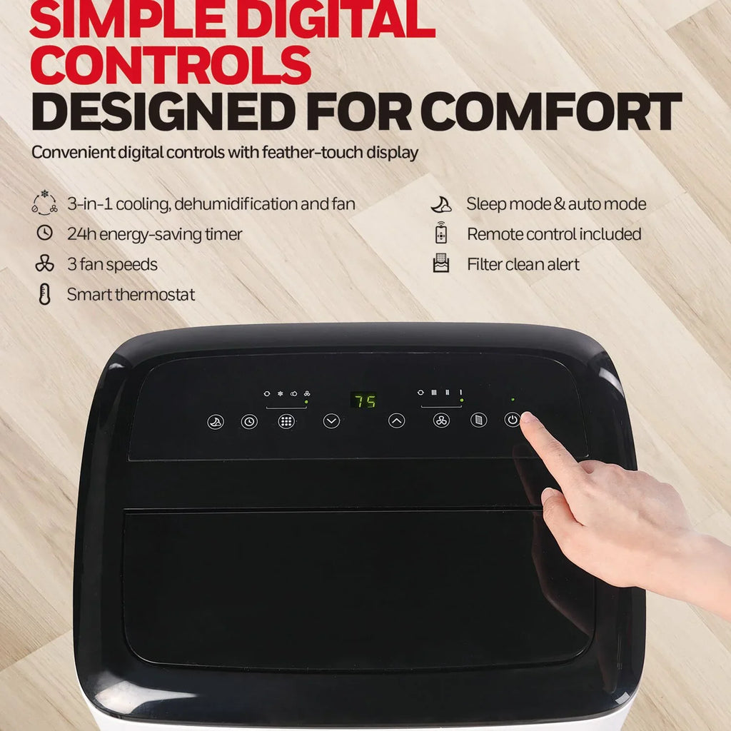 WiFi Air Portable Conditioner & 10,000 with Dehumidifier Voice Honeywell BTU Control, HF0CESVWK6 Smart