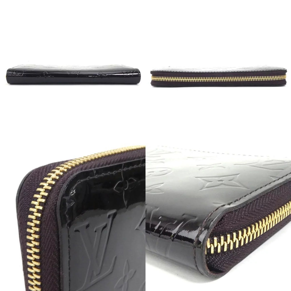 Vuitton LOUIS Verni Round Louis Pre-Owned VUITTON (Good) Monogram Zippy Amaranto Unisex Zipper Wallet Long M93522
