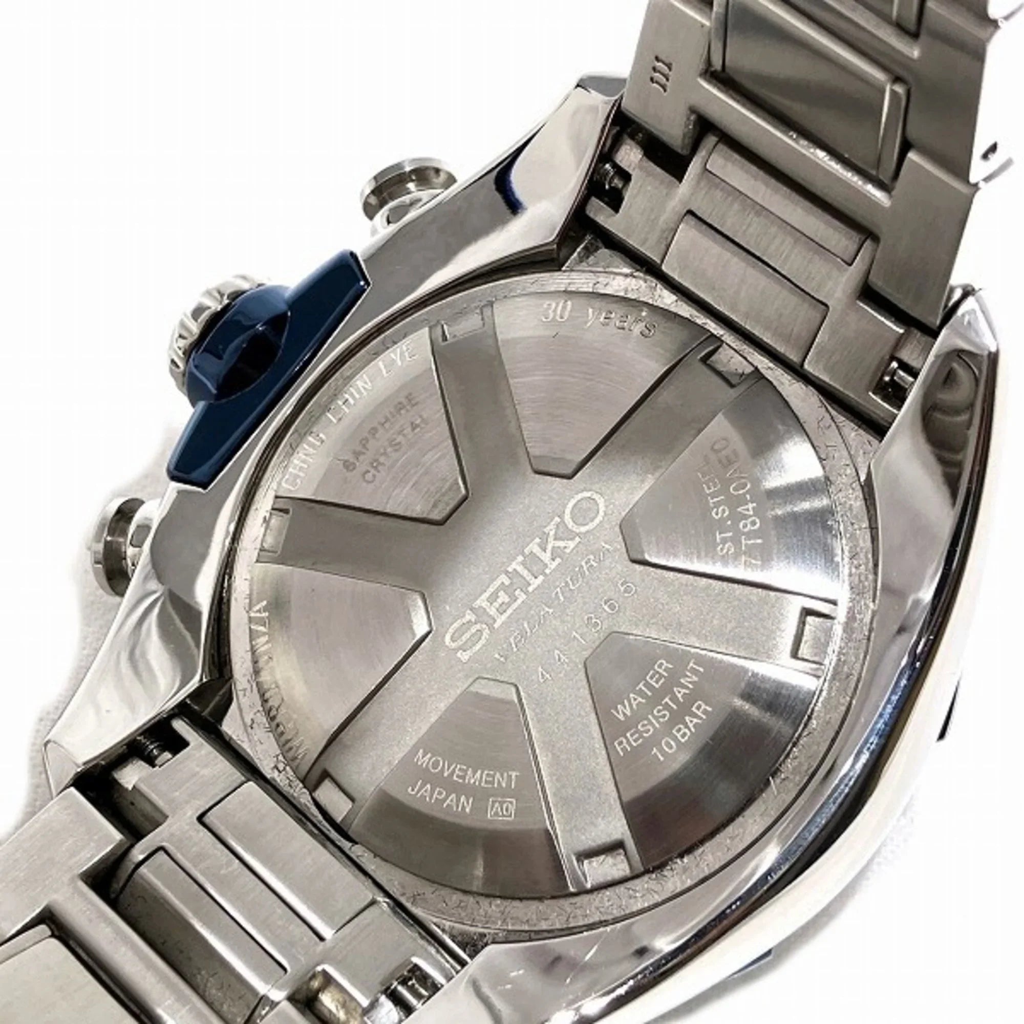 Velatura New) Chronograph Timer Pre-Owned Seiko Watch Quartz (Like Men's Yachting 7T84-0AE0