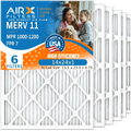 14x24x1 MERV Air USA Furnace Conditioner AIRX 14x24x1 WICKED 1200 7 FPR Premium MPR to AIR. Filters 11 Comparable MPR 1000, 6 CLEAN by Pleated FILTERS & Made Filter Electrostatic Pack Air HVAC Filter