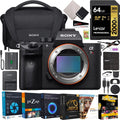 a7R Deco 2000X Frame Camera Full + III Version Body Video Card, Mirrorless ILCE-7RM3A/B New + Memory Kit Bundle Sony with Software Sony Case Photo Accessories Gear LCSU21 Lexar 64GB