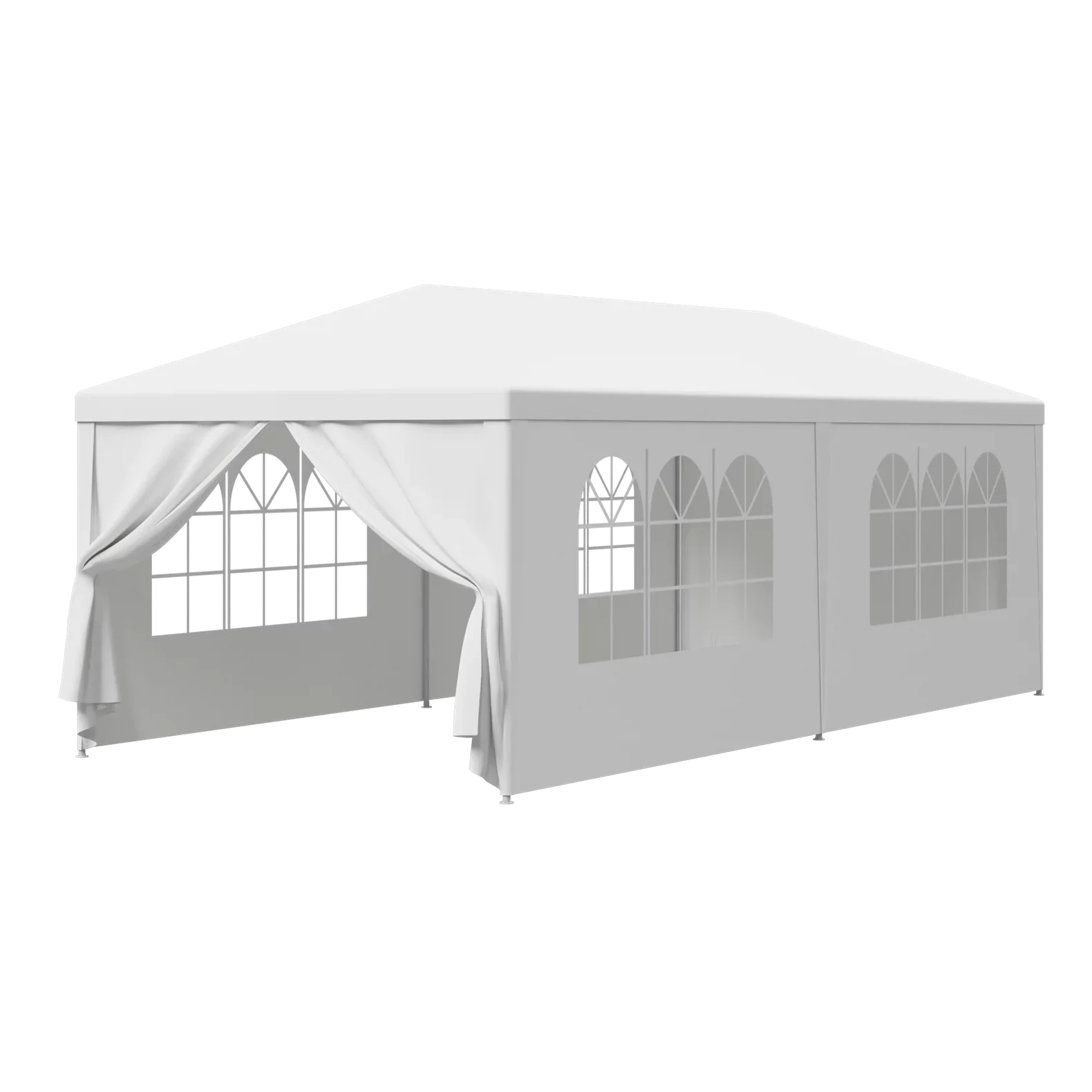 8.00, Zeny 10'x20' White Tent with Gazebo Event Outdoor Walls, Party Canopy Pavilion Side Wedding Canopies 6