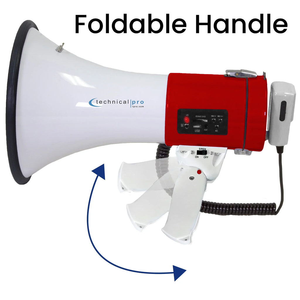 Trainers, Rechargeable AC Megaphone Wall Portable Bullhorn Battery, Cheer Detachable Pro Soccer, Leaders for Microphone Charger, Built-In Good Coaches, w/ Speaker Red w/ a Technical 75-Watt