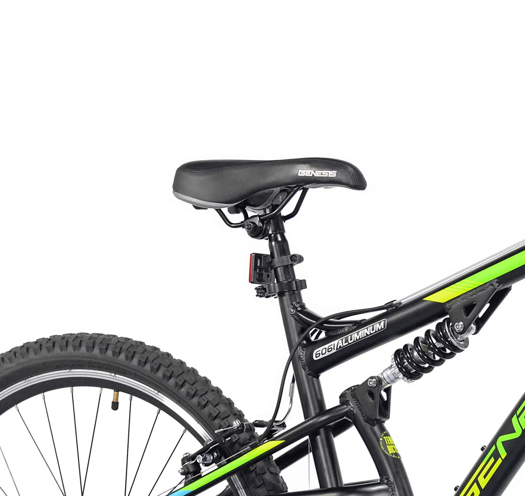 29" Mountain Men's Genesis Abstract Black Bike,