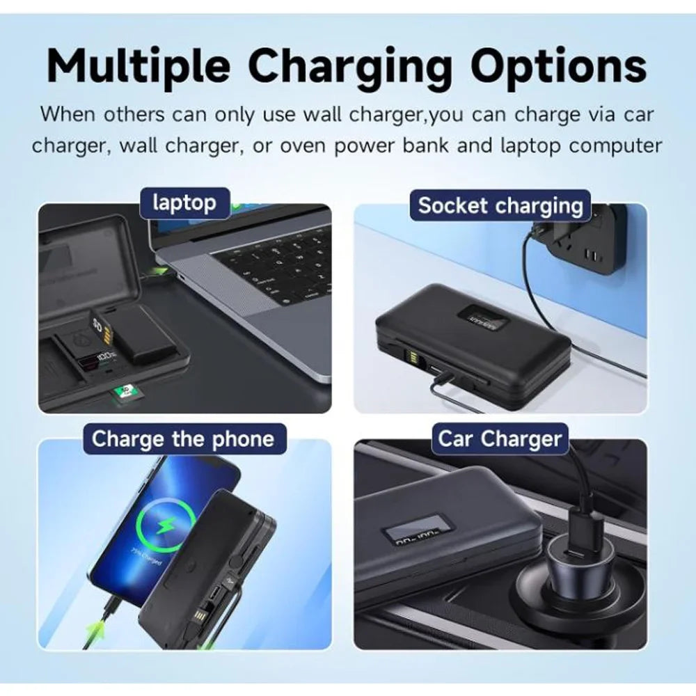A7R A6600 Alpha FX30, A7R A9 Charger Battery Multi-Functional 7.4V NP-FZ100 III, 2280mAh Case for Charger, Pack Sony Battery LCD A7S A7 A1, FX3, A7 with 2 A7C, IV, A9, IV, BC-QZ1 III, II, III,
