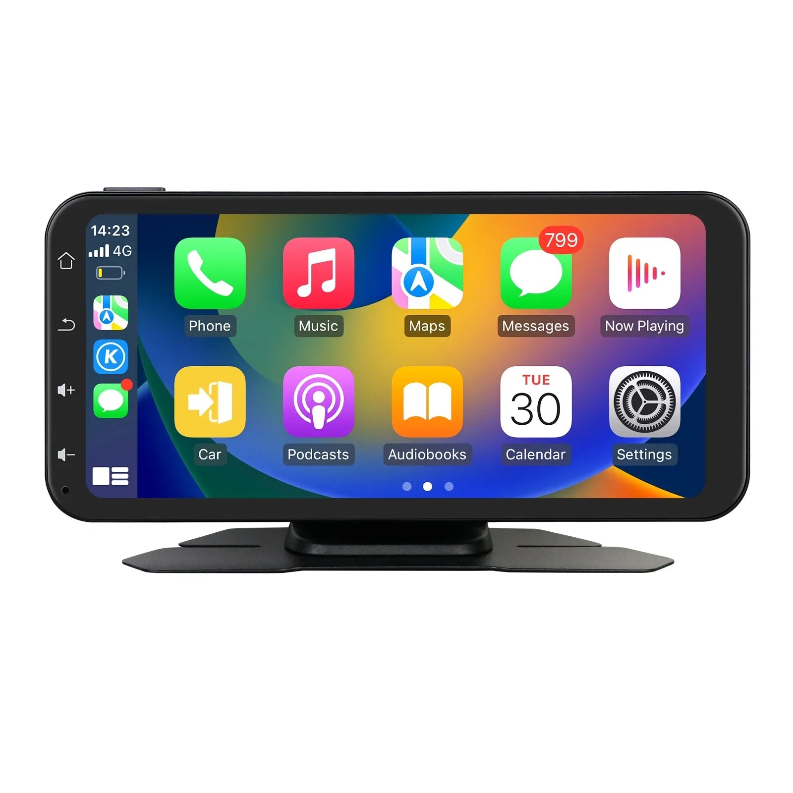 Android With Apple Auto Ossuret Adjustable GPS Camera Receiver Wireless Audio 360° Support Backup Touchscreen Carplay Bluetooth Car Stereo Navigation 6.25" Radio