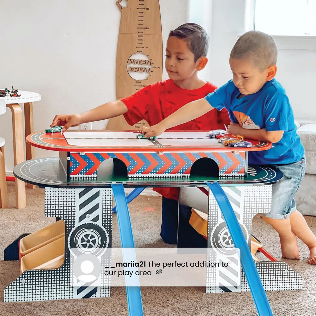 Toy Track Kids Play for Children Activity Table Delta and Race