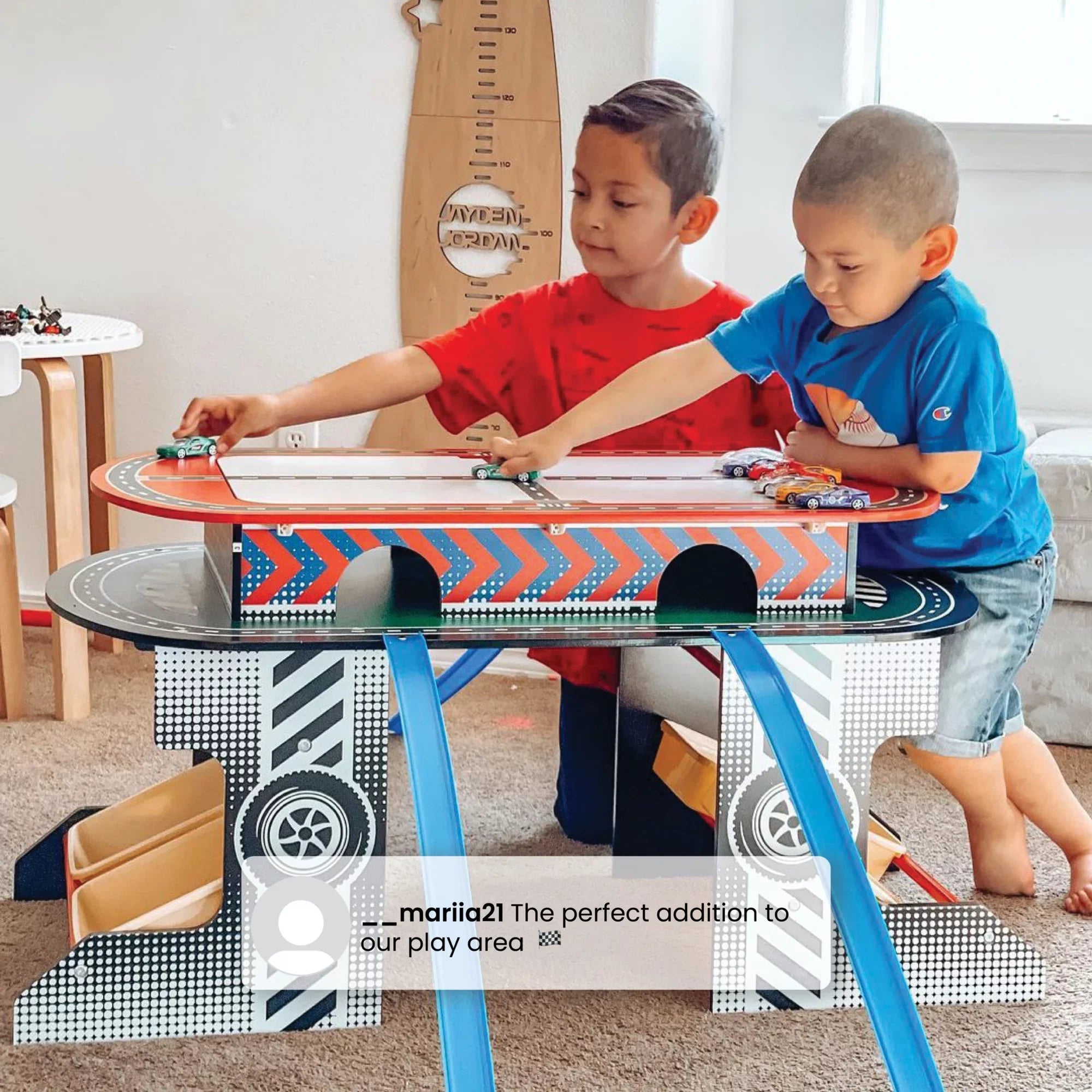 Toy Track Kids Play for Children Activity Table Delta and Race