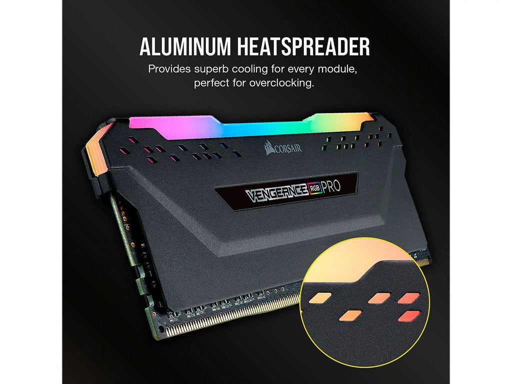3200MHz Vengeance (2x8GB) - DDR4 LED Memory C16 Corsair Desktop PRO 16GB Black RGB