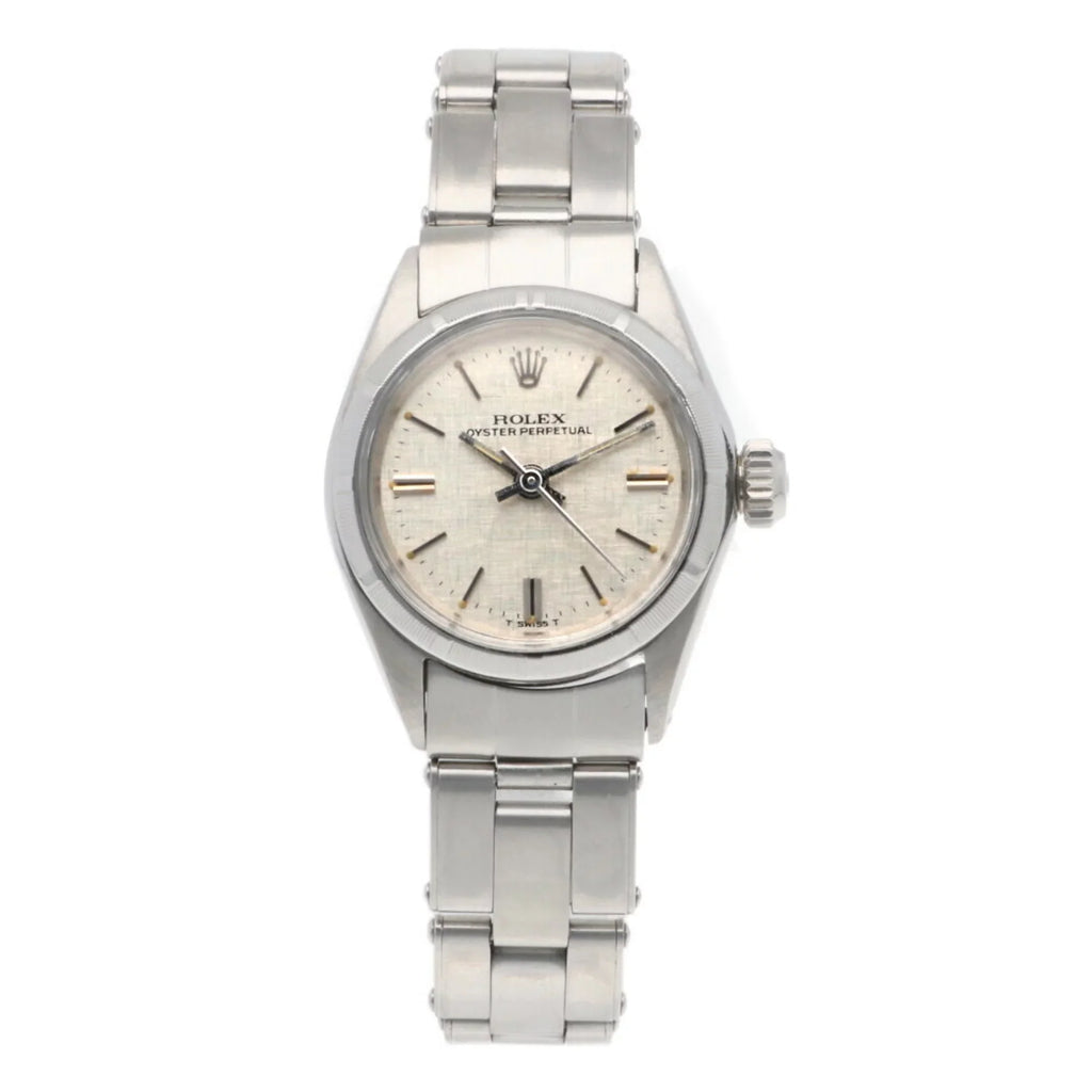Watch Stainless Rolex Automatic Perpetual Oyster Women's Pre-Owned 6623 ROLEX Winding Steel (Fair)
