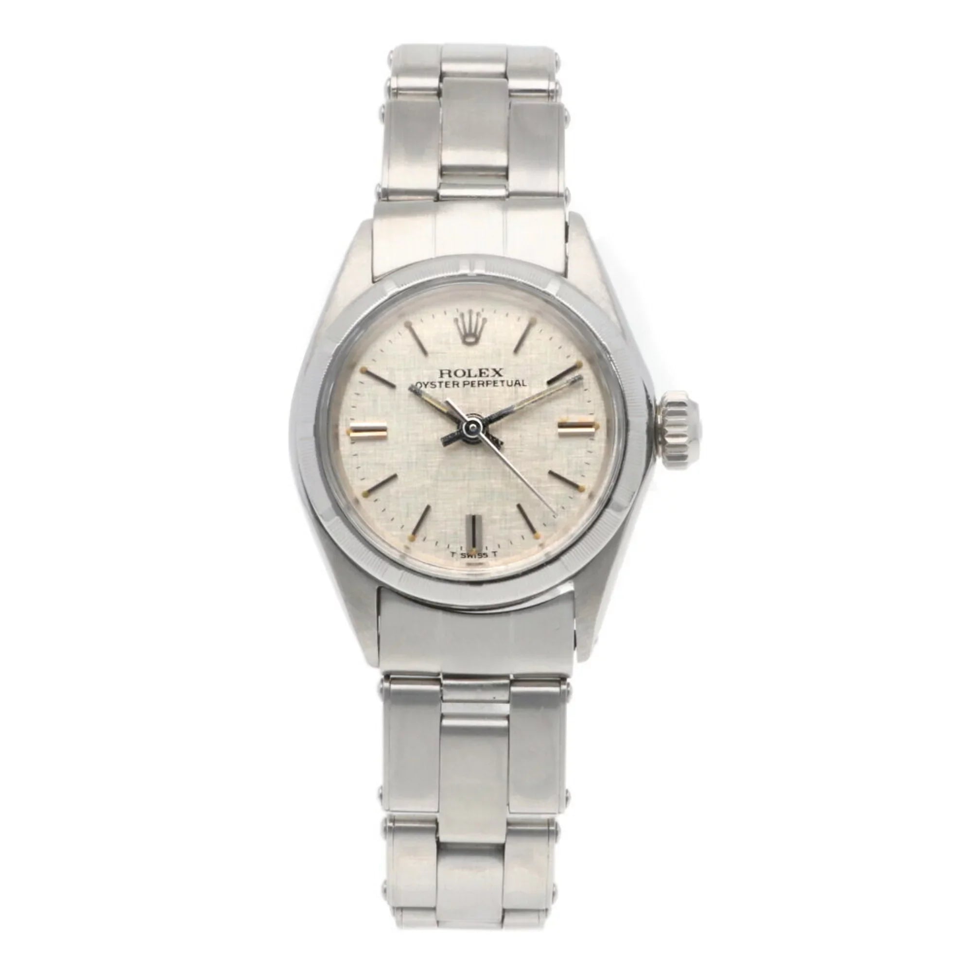 Watch Stainless Rolex Automatic Perpetual Oyster Women's Pre-Owned 6623 ROLEX Winding Steel (Fair)