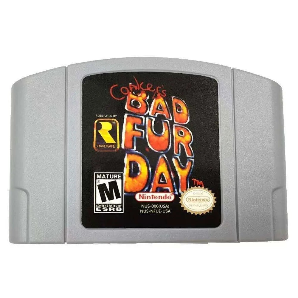 fur card game nintendo bad fd- video n64 day Conkers