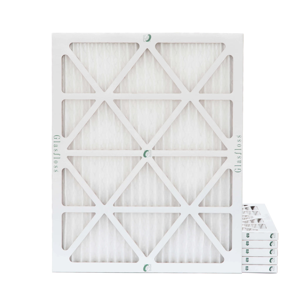 Pack 15x20x1 Actual 13 by 7/8 of 19-1/2 Size: Air Filters 14-1/2 MERV Glasfloss. x 6 x Pleated