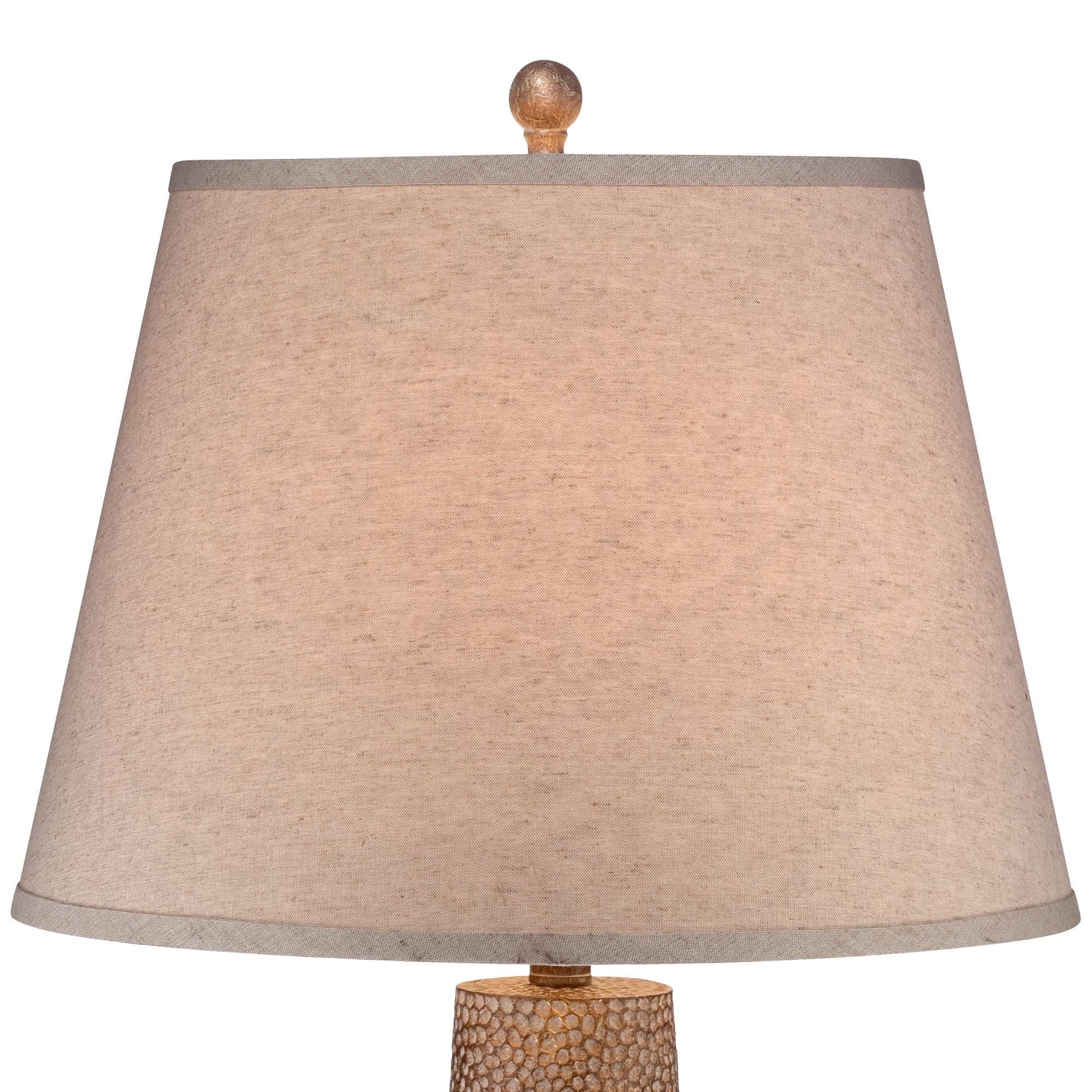 Bedroom Lamp Leaf Living Tall Lighting Shade Hammered Off 360 Bentley Table Farmhouse Brown 29" Rustic Textured Room for House Home Empire White Pot