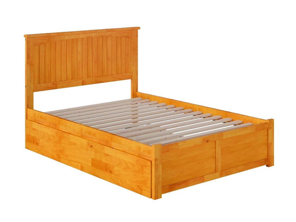 in Bed Size Nantucket Caramel Full Panel and Trundle Size AFI Footboard with Platform Full Latte