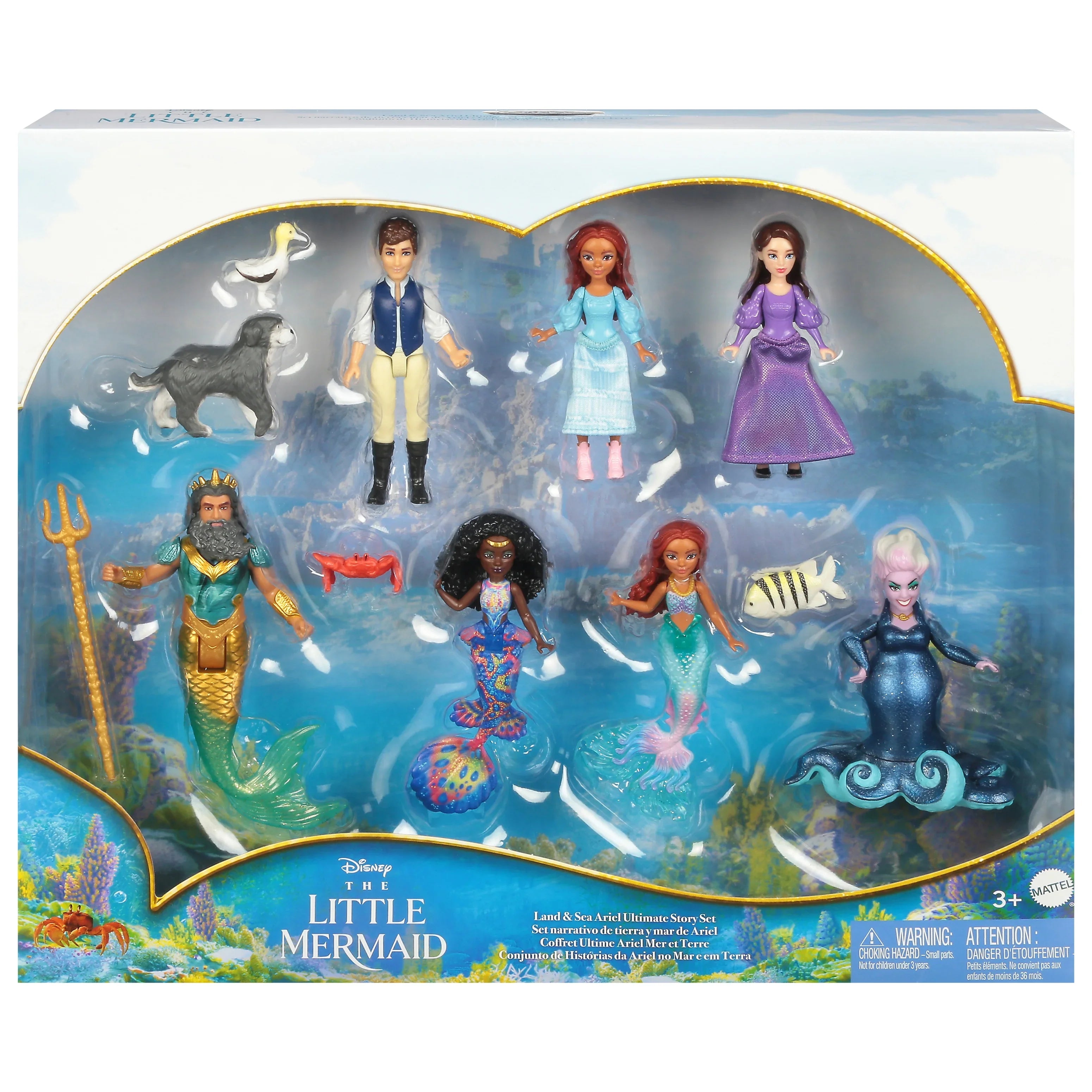 & Ariel Set Little Mermaid Land New Sea Story Doll Box Disney With The Ultimate