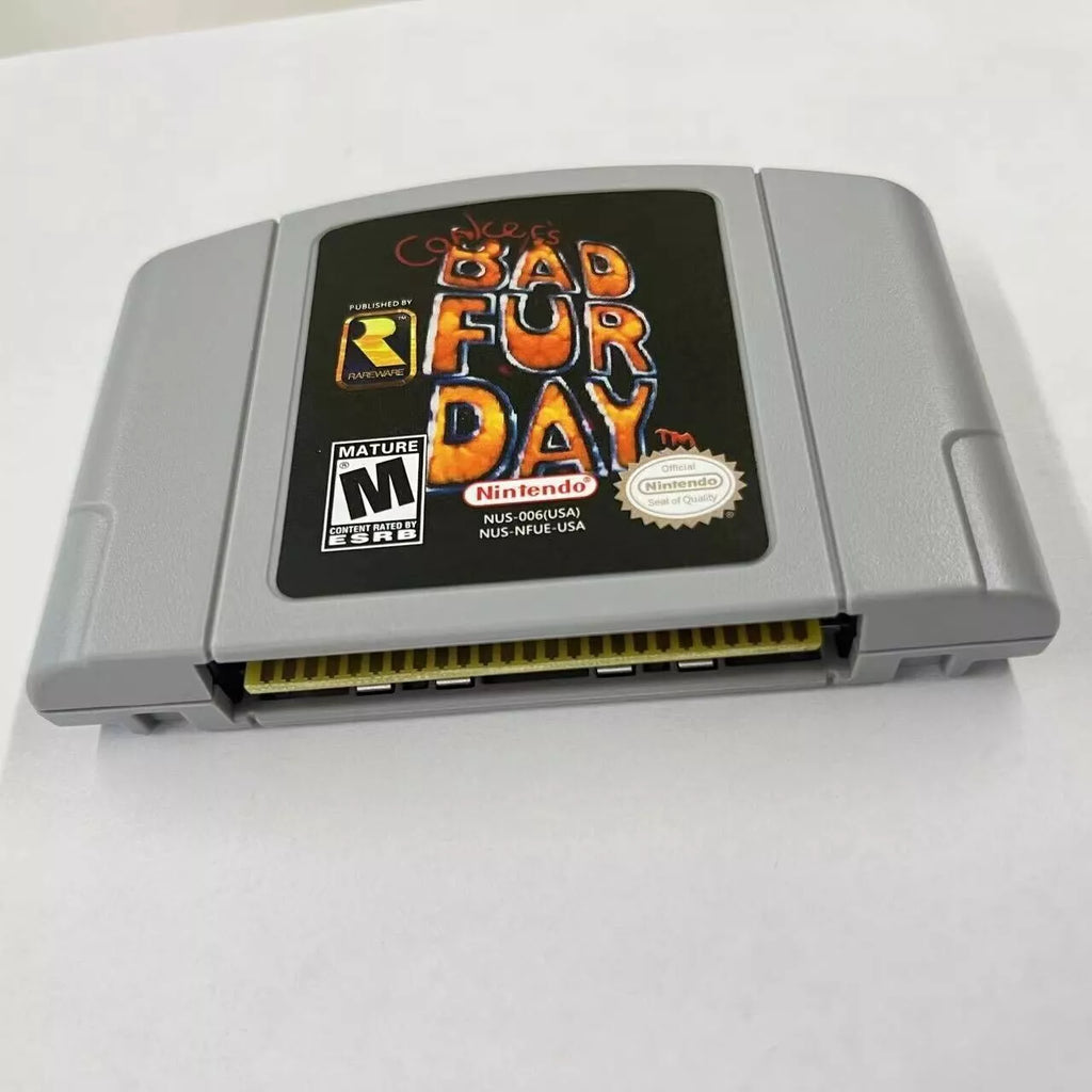 fur card game nintendo bad fd- video n64 day Conkers