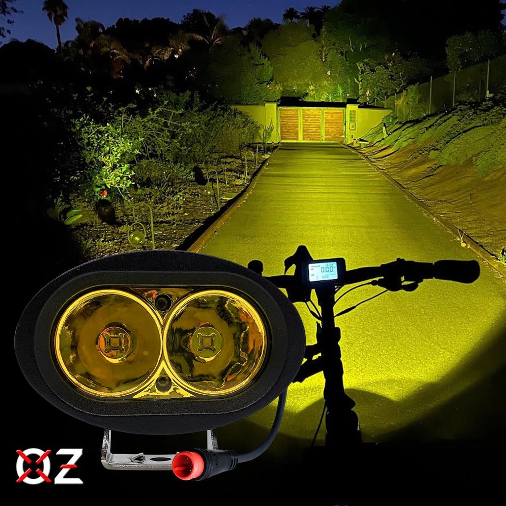 OZ-USA RadRunner Vamoose E-bike Bikes Yellow RadMini Output Mammoth LED Compatible RadRover Headlight Power with High Rad Neon RadExpand