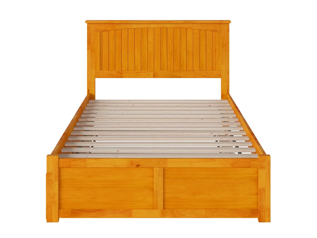 in Bed Size Nantucket Caramel Full Panel and Trundle Size AFI Footboard with Platform Full Latte