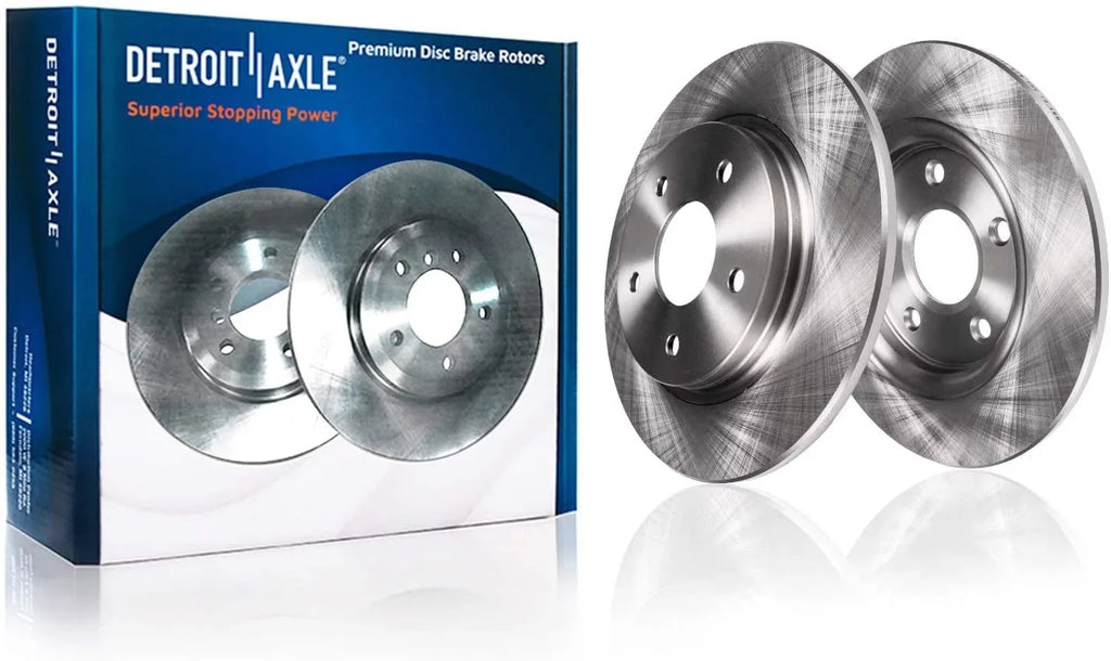and Pads Brake Town & Dodge Ceramic Front Brake - Rear Rotors Replacement Detroit Brake Country & Calipers Disc for Kit Caravan, Axle 2008-2012 Grand Brake