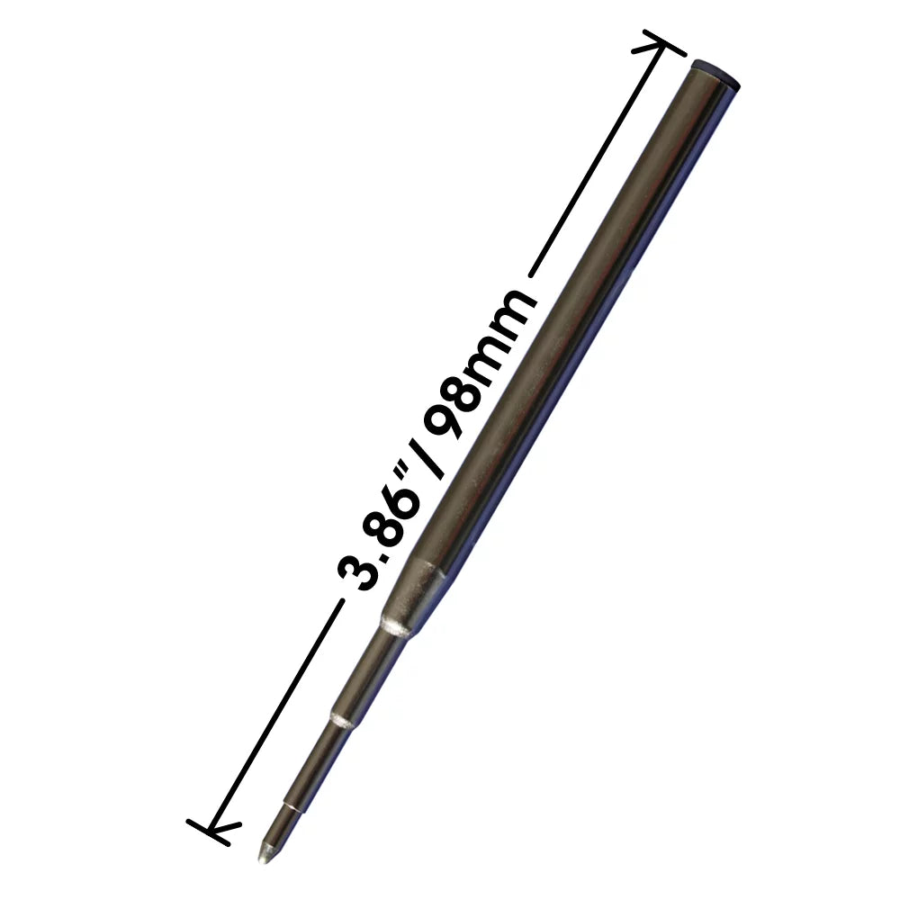 Blue Replacement / in - 98 for Measures Black Ballpoint Refill - 128211/128214 6 6 mm + 3.875 Jaymo - Montblanc Pen Long