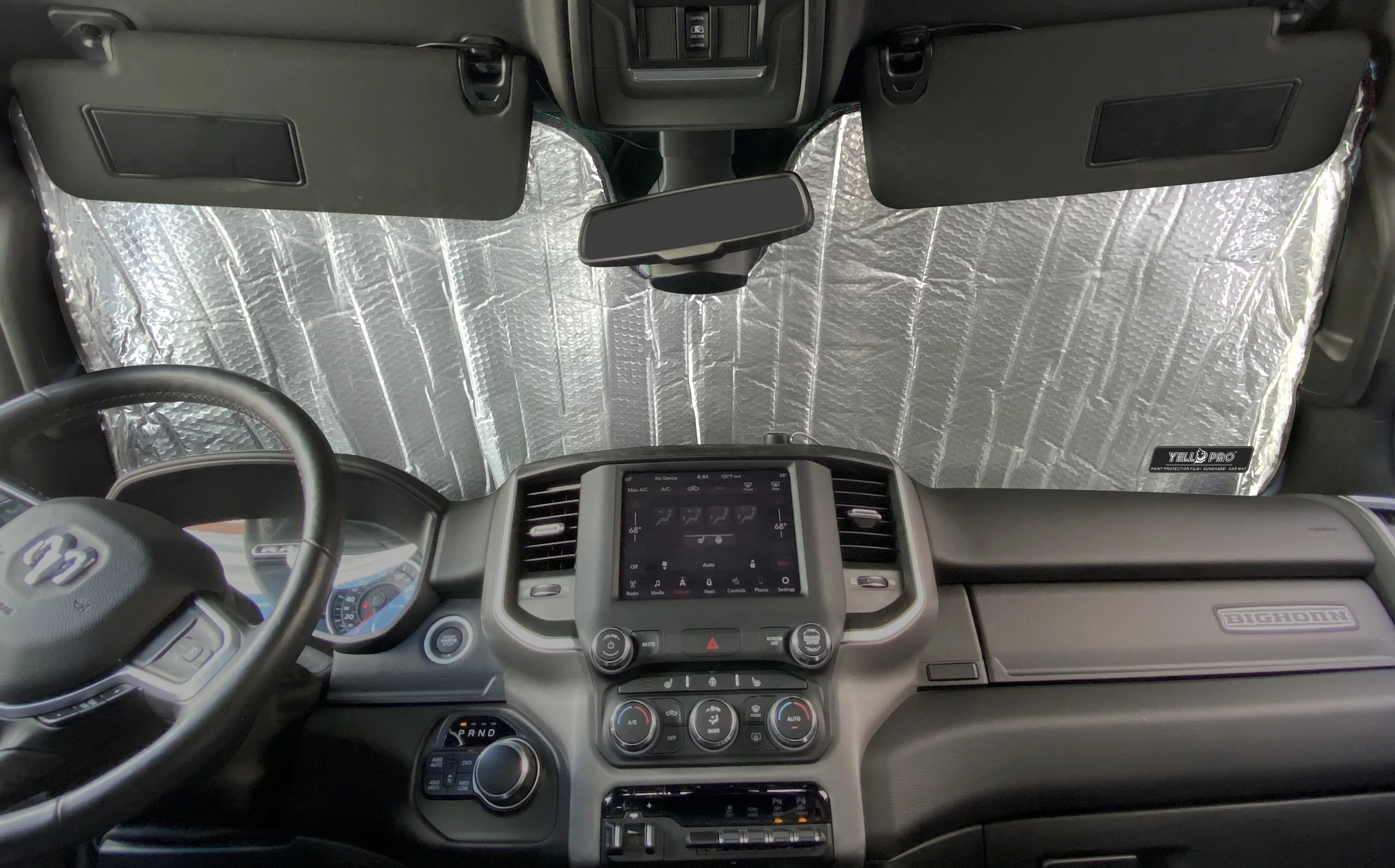 Truck Cab Cab Mega Sunshade Windshield Quad Cab 2Dr Dodge Pickup Regular Front 1500 2019-2023 for Cab, RAM 4Dr Crew