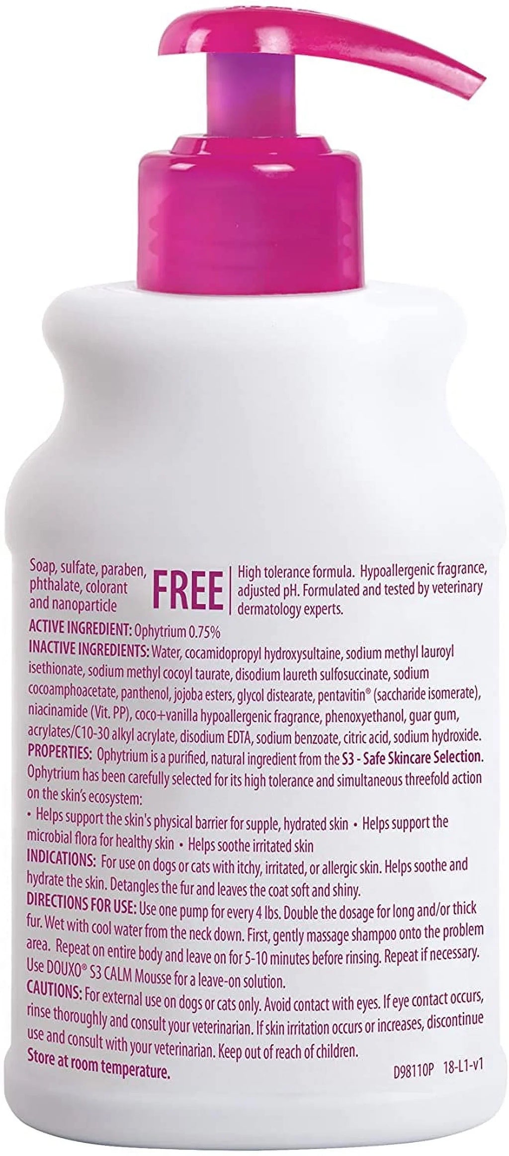 with Allergic, Shampoo mL) (200 oz For 6.7 Calm S3 Skin Douxo Dogs Cats - and Itchy