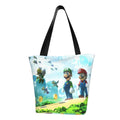 Business Shoulder Handbag Cartoon Bag For Luigi Women's Travel School Mario Super Work Large Capacity Shopping Beach Tote