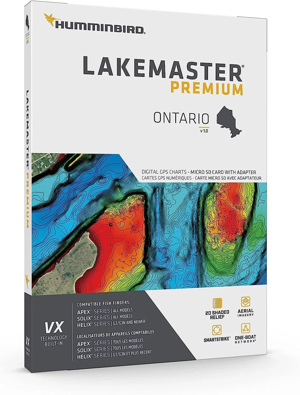 Humminbird Ontario LakeMaster Premium Technology Network VX V1 One Boat