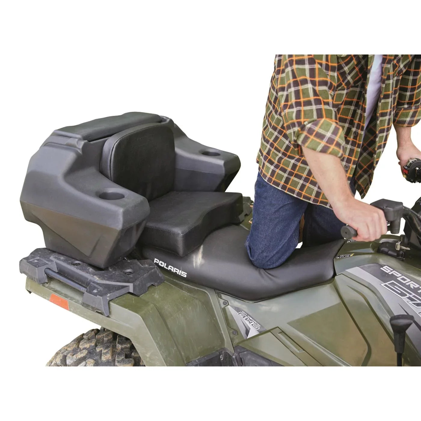 Large Guide Holder ATV Cushion, Gear Box, Lounger Storage, Cargo Helmet with Seat