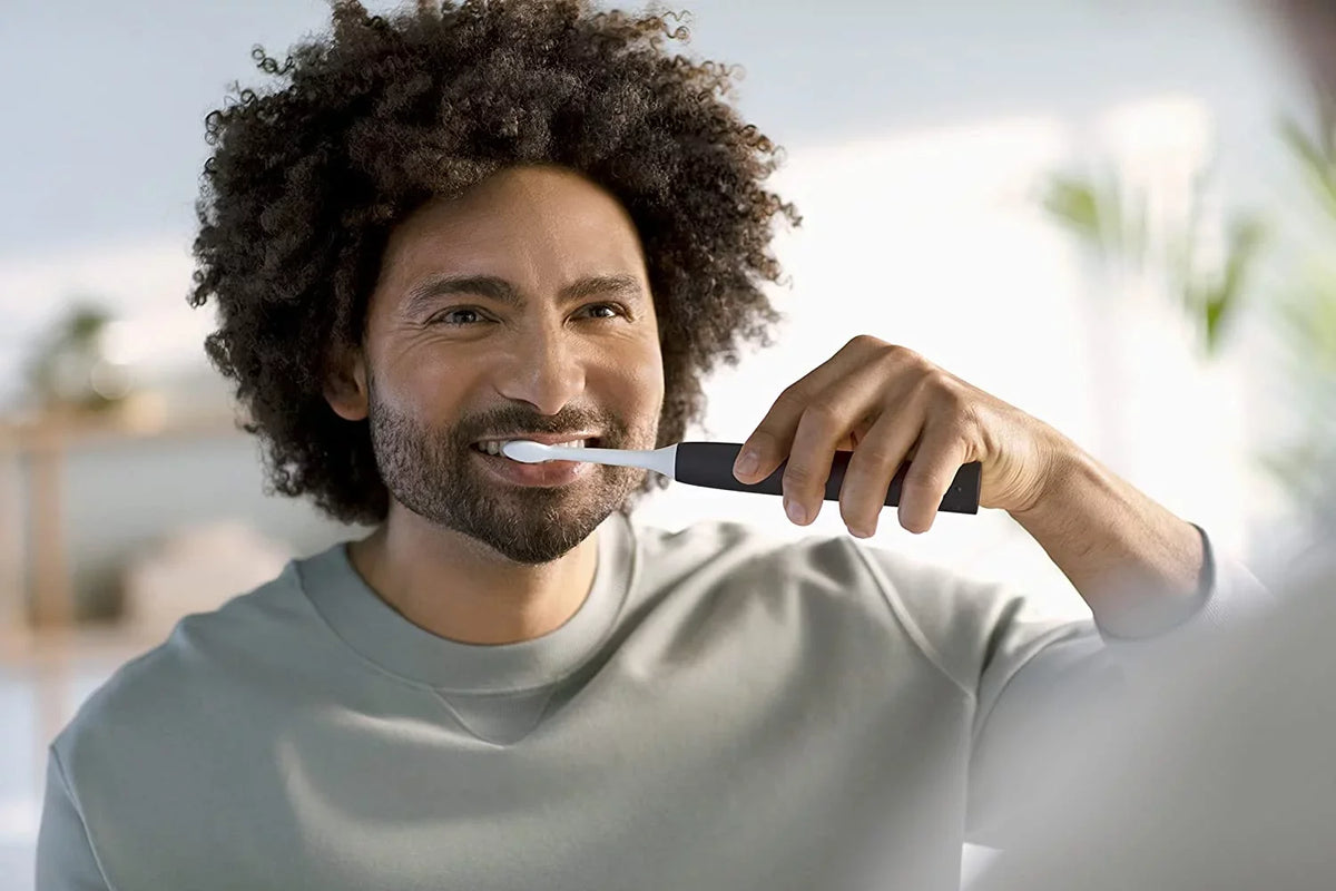 Power Toothbrush Philips Sensor, Rechargeable Black 4100 Toothbrush, Sonicare Pressure Electric with