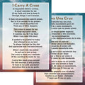 Una Bilingual Card Cruz of A Carry I Cross Pocket - 100 Llevo Prayer Pack