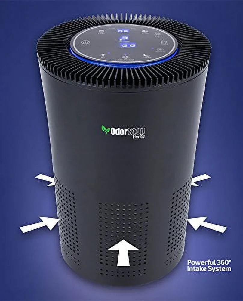 '- Carbon Active 5-in-1 OdorStop HEPA Ionizer Purifier White H13 B2375110 & Air Filter, with OSAP5W1