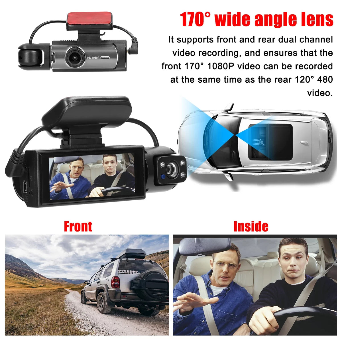 Lens 170 Car DVR Dual Dadypet Video Camera Car Car Dash Dash Dvr Motion Motion QISUO Cam Motion Cam Dual 170 DVR Wide Camera Camera,Dash 170 Car DVR Wide Auto HUIOP