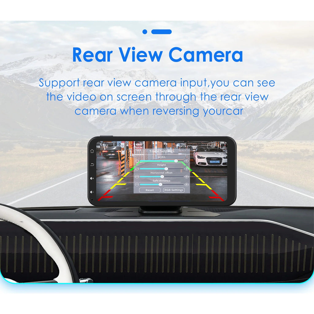 Android With Apple Auto Ossuret Adjustable GPS Camera Receiver Wireless Audio 360° Support Backup Touchscreen Carplay Bluetooth Car Stereo Navigation 6.25" Radio