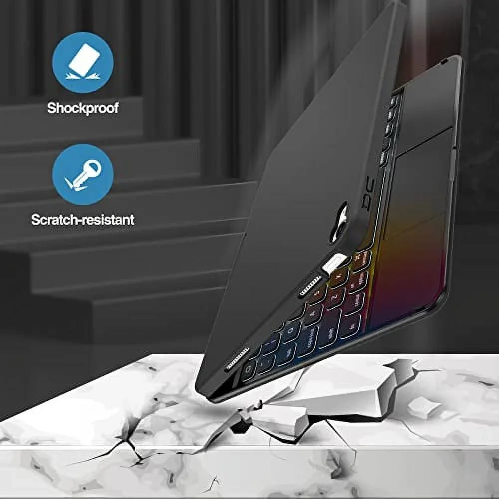 for for Backlit 10th Generation iPad –Black 10.9 2022 Keyboard Degree Rotation 7 Touchpad 360 Color inch Multi-Touch ProCase Trackpad, Keyboard iPad with Gen 10th Case Case