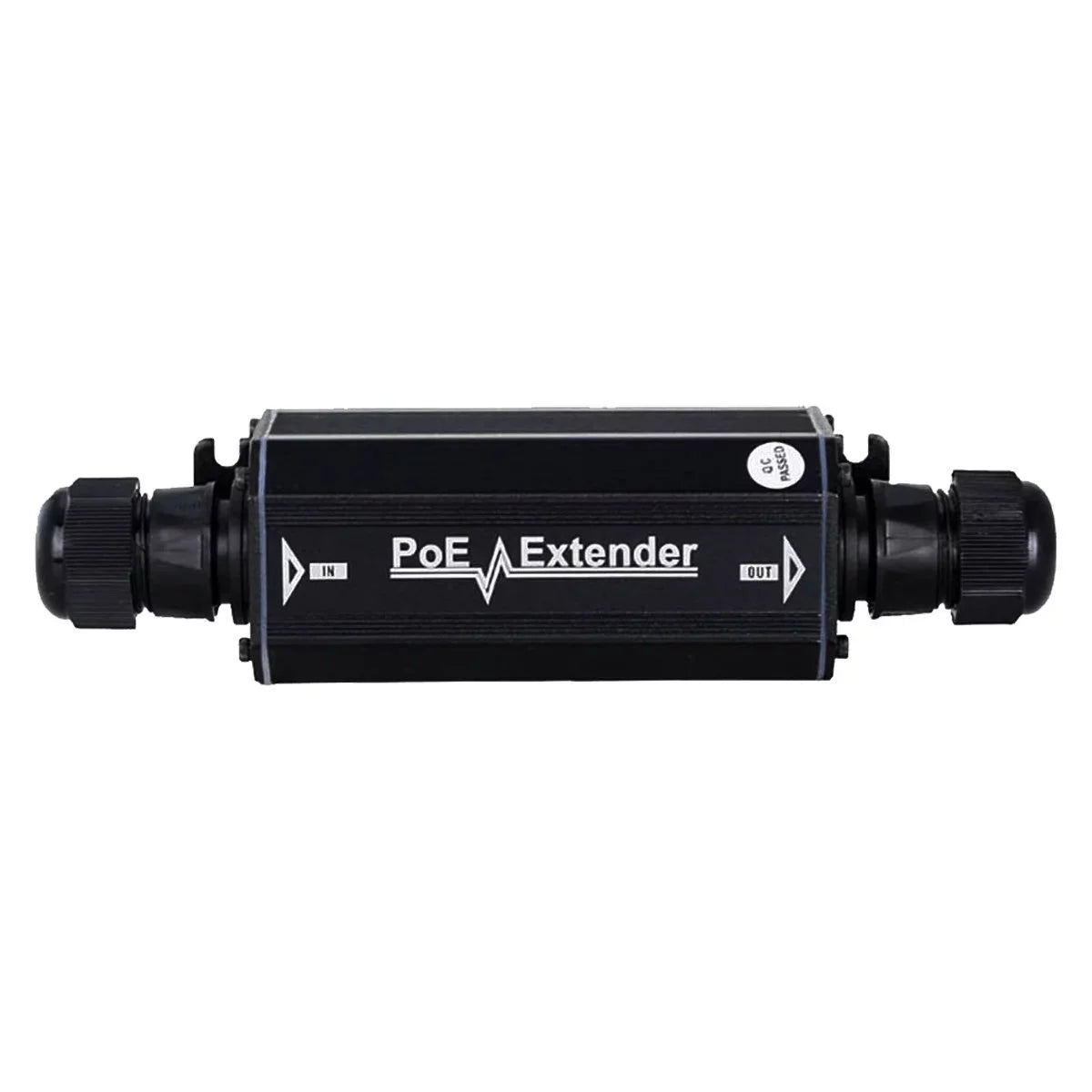 Outdoor Bridge PoE Gigabit Repeater Signal Standard Extender Waterproof 802.3af/at, Single 100 High Port PoE Extender Booster Compatible Speed Broadband Port Ethernet 1 Extender, Mbps