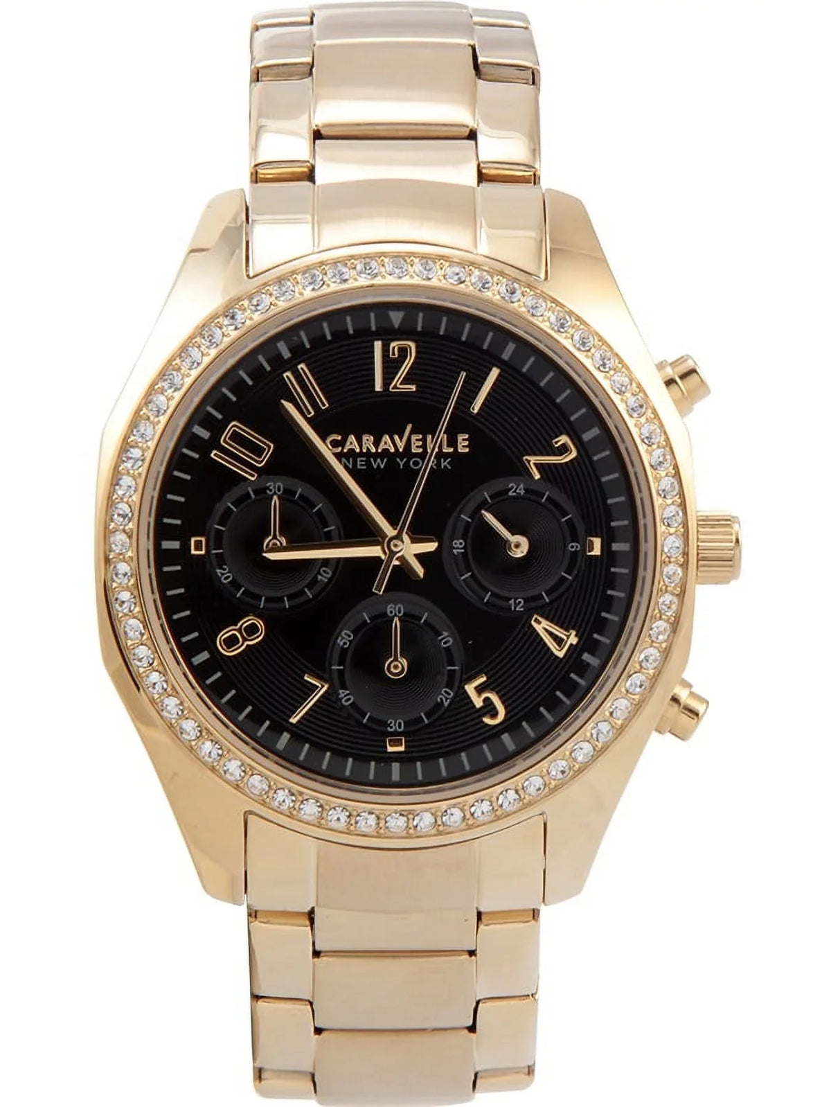 Women's Japanese Watch Display York Analog New Caravelle Yellow 44L116 Quartz